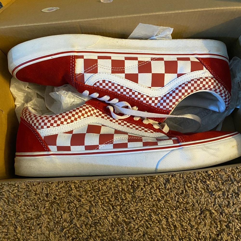 Red checker vans